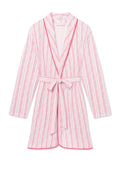 Pima Short Robe in Winterberry Jasmine Vine