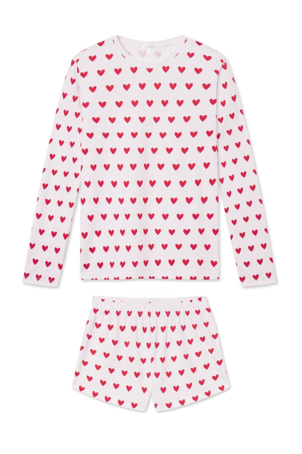 Long Sleeve Top and Shorts Pajama Set