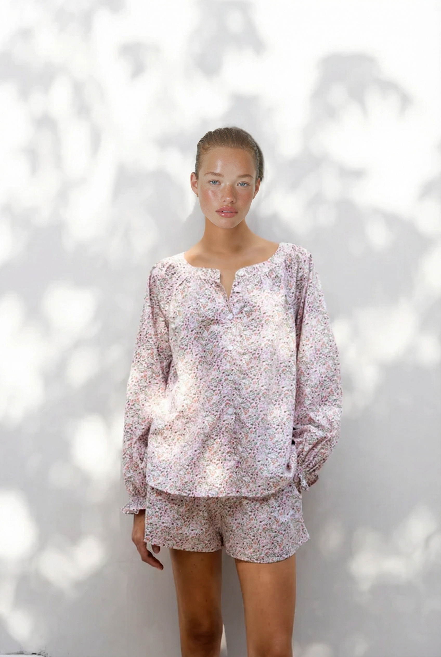 Claire Lounge Set - Floret Pink